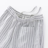 婦人　リネン　洗いざらしイージーワイドパンツ