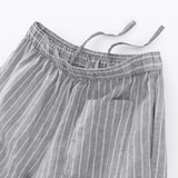 婦人　リネン　洗いざらしイージーワイドパンツ