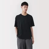 紳士　昔ながらの製法で編み立てた天竺クルーネック半袖Ｔシャツ