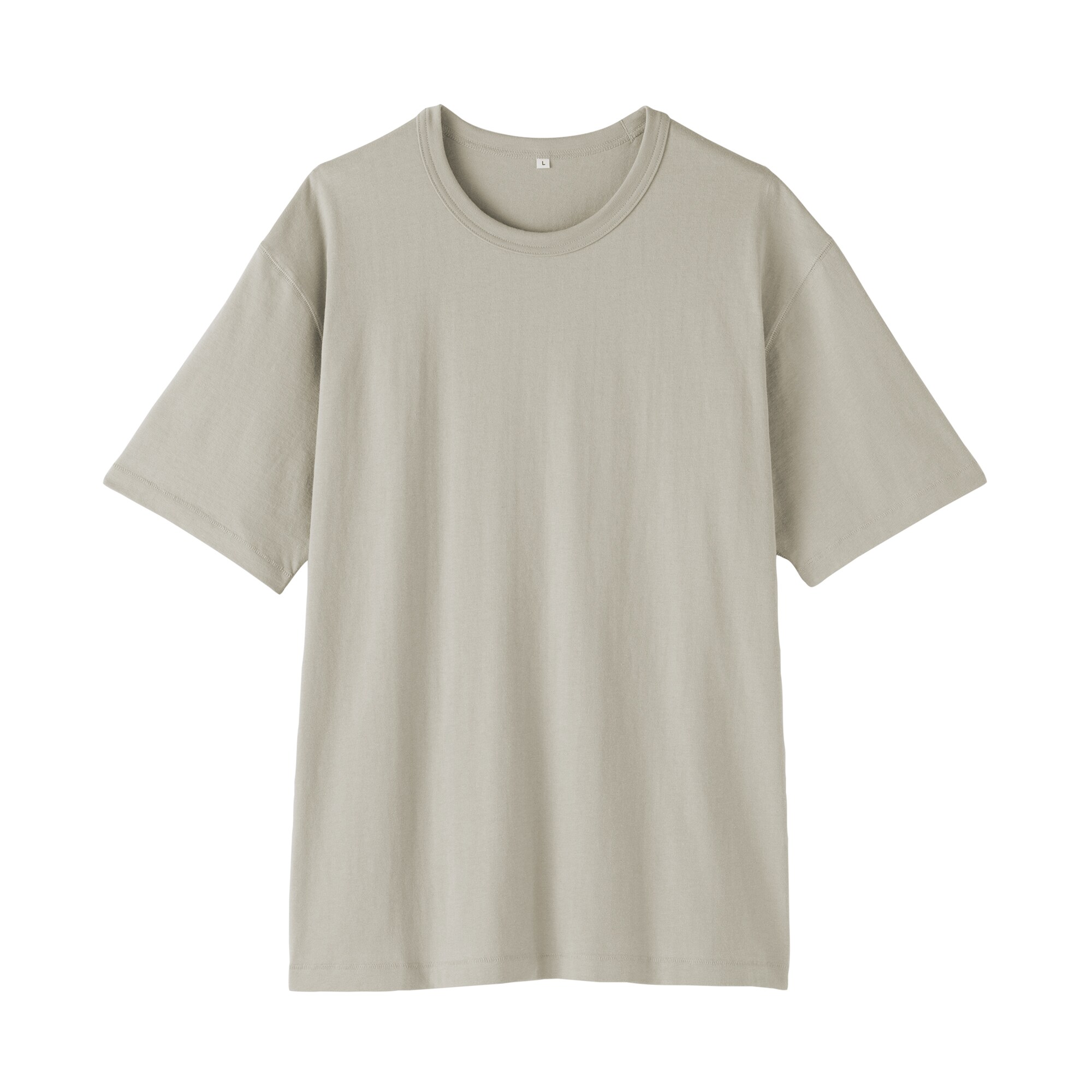 紳士　昔ながらの製法で編み立てた天竺クルーネック半袖Ｔシャツ