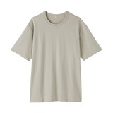 紳士　昔ながらの製法で編み立てた天竺クルーネック半袖Ｔシャツ