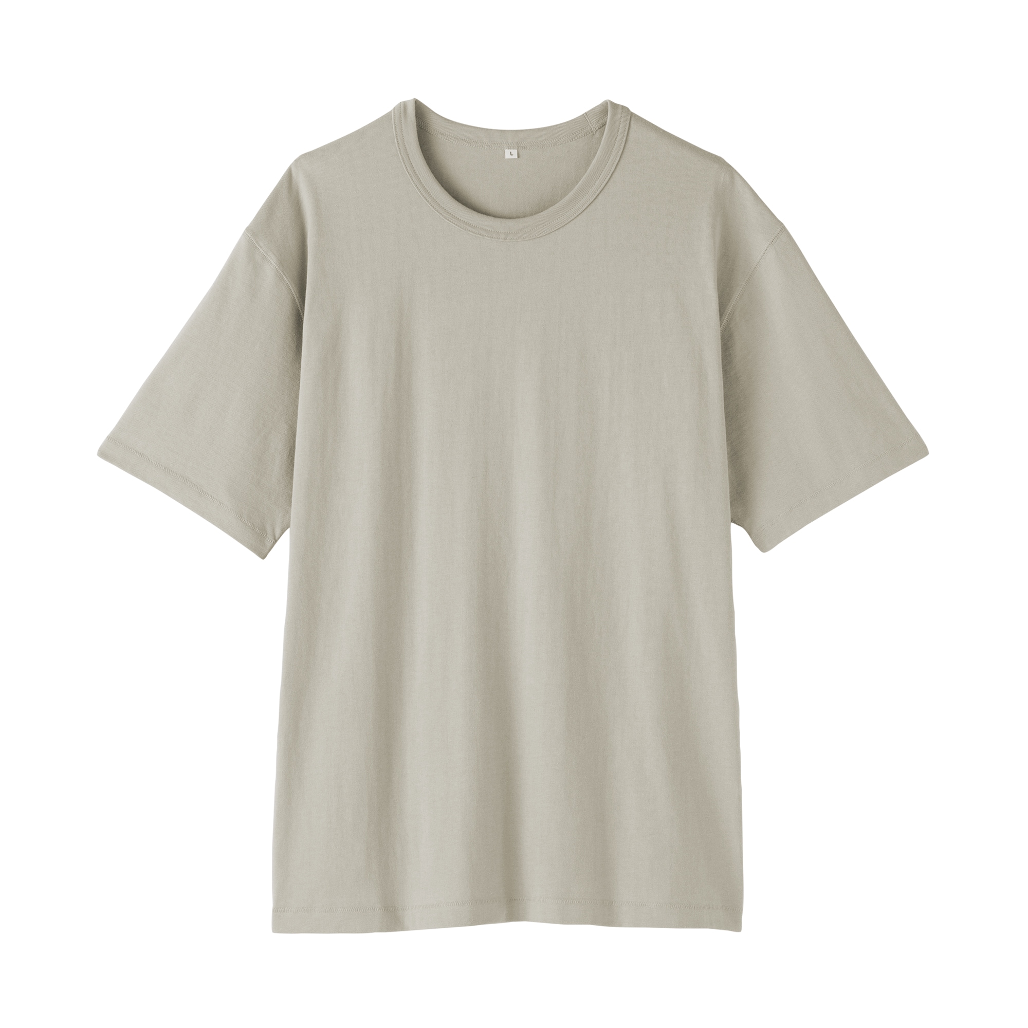 紳士　昔ながらの製法で編み立てた天竺クルーネック半袖Ｔシャツ