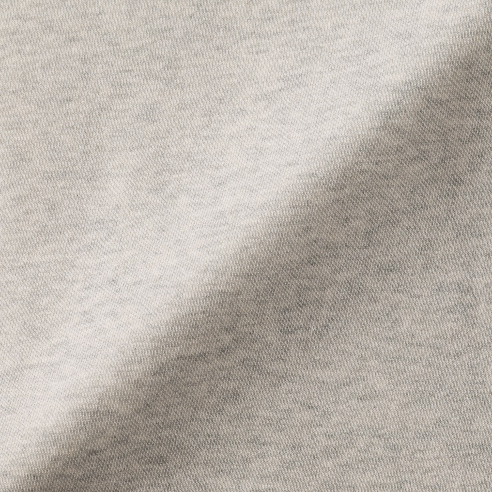 紳士 昔ながらの製法で編み立てたミニ裏毛クルーネック長袖Tシャツ