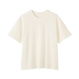 紳士　昔ながらの製法で編み立てたミニ裏毛クルーネック半袖Ｔシャツ