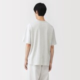 紳士　昔ながらの製法で編み立てたミニ裏毛クルーネック半袖Ｔシャツ