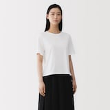 婦人　和歌山で編み立てた天竺クルーネック半袖Ｔシャツ