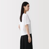 婦人　和歌山で編み立てた天竺クルーネック半袖Ｔシャツ