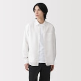 紳士　ヘンプコットン長袖シャツ