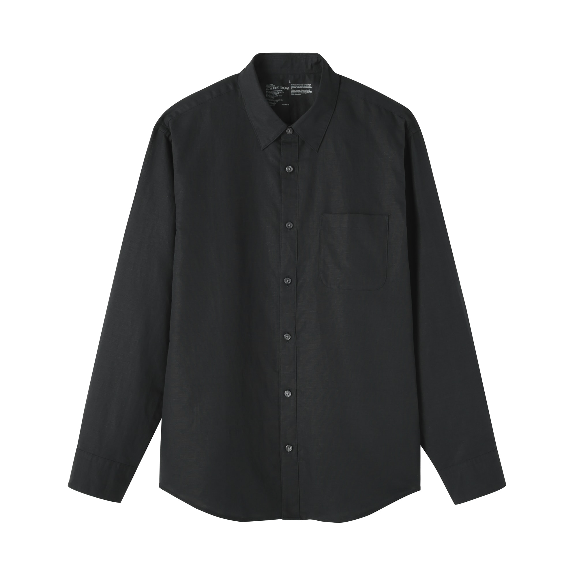 紳士　ヘンプコットン長袖シャツ