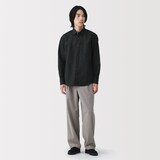 紳士　ヘンプコットン長袖シャツ