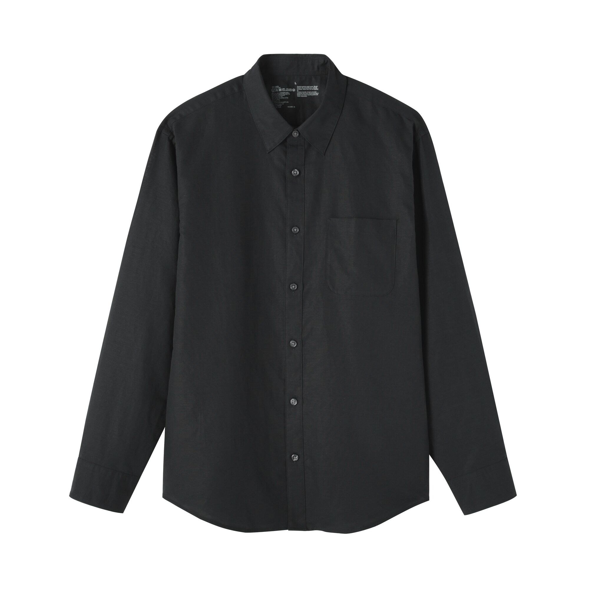 紳士　ヘンプコットン長袖シャツ