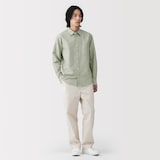 紳士　ヘンプコットン長袖シャツ