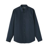 紳士　ヘンプコットン長袖シャツ