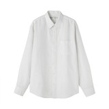 紳士　ヘンプコットン長袖シャツ