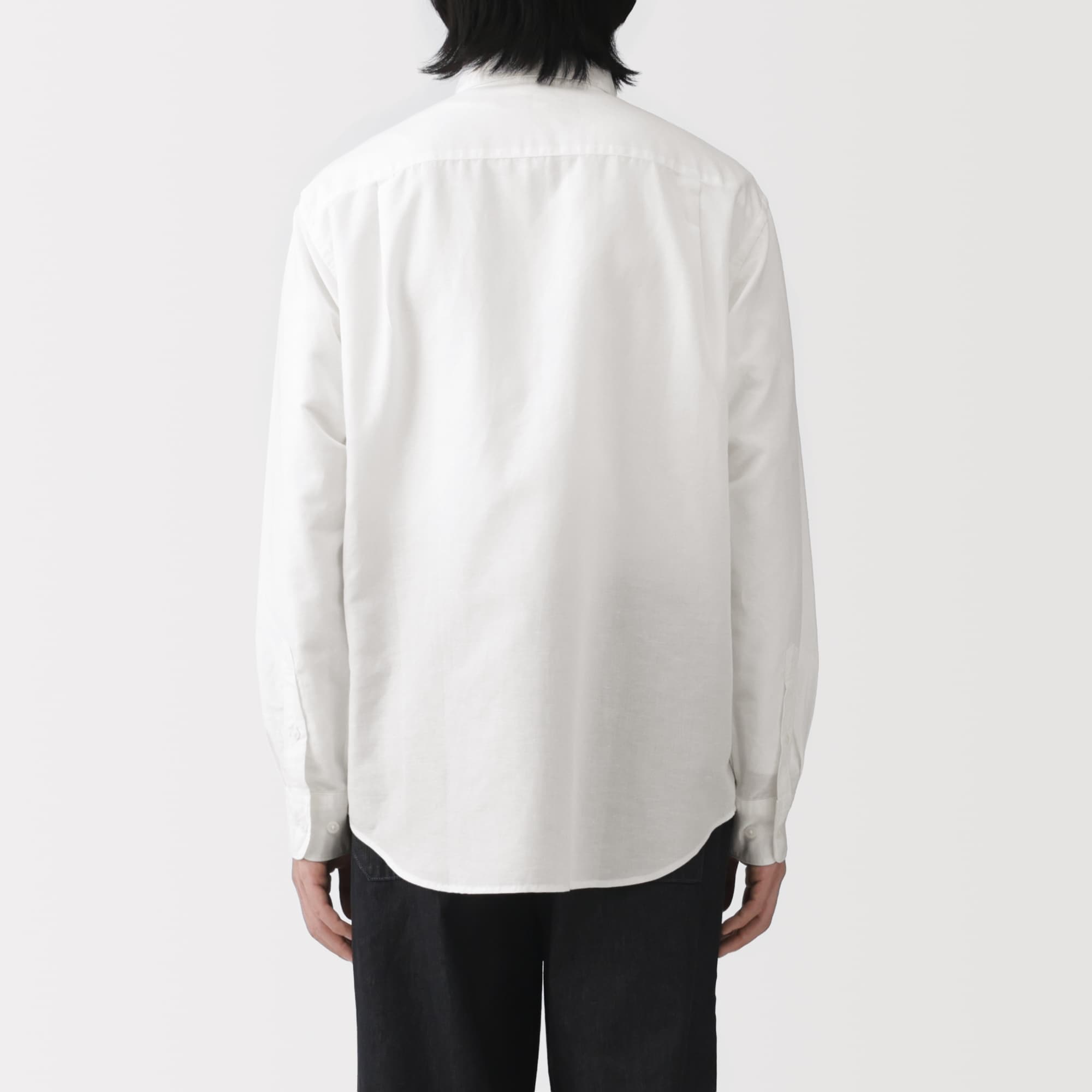 紳士　ヘンプコットン長袖シャツ