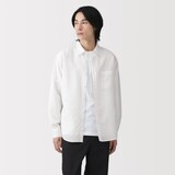 紳士　ヘンプコットン長袖シャツ