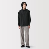 紳士　ヘンプコットン長袖シャツ