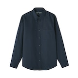 紳士　ヘンプコットン長袖シャツ