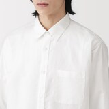 紳士　ヘンプコットン長袖シャツ