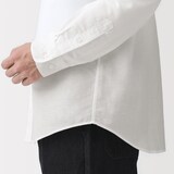 紳士　ヘンプコットン長袖シャツ