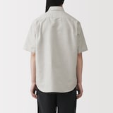 紳士　ヘンプコットン半袖シャツ