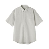 紳士　ヘンプコットン半袖シャツ