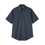 紳士　ヘンプコットン半袖シャツ