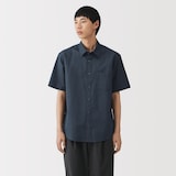 紳士　ヘンプコットン半袖シャツ