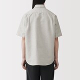 紳士　ヘンプコットン半袖シャツ