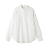 紳士　ヘンプコットンスタンドカラー長袖シャツ