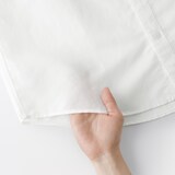 紳士　ヘンプコットンスタンドカラー長袖シャツ