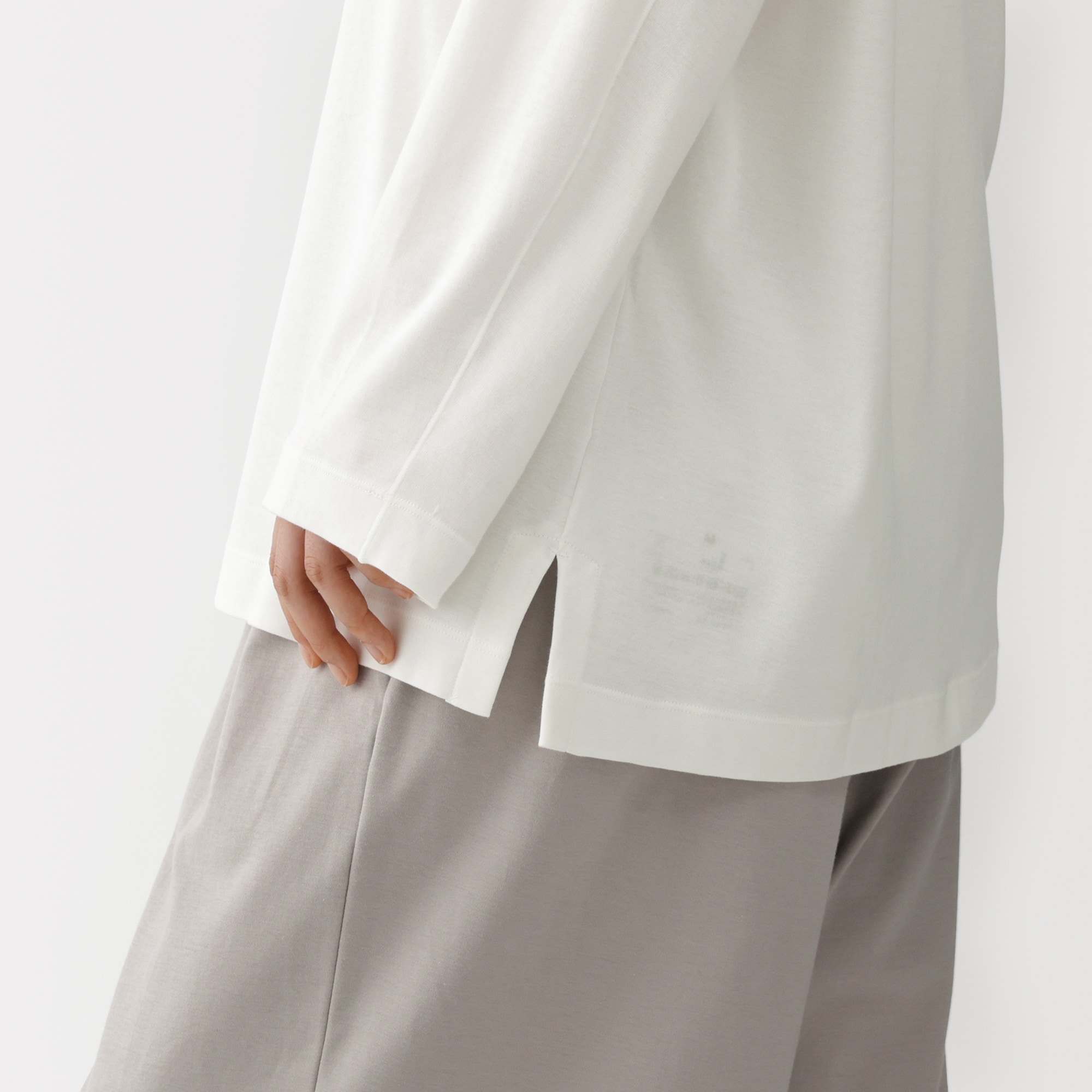 男女兼用　スムースジャージー長袖プルオーバー