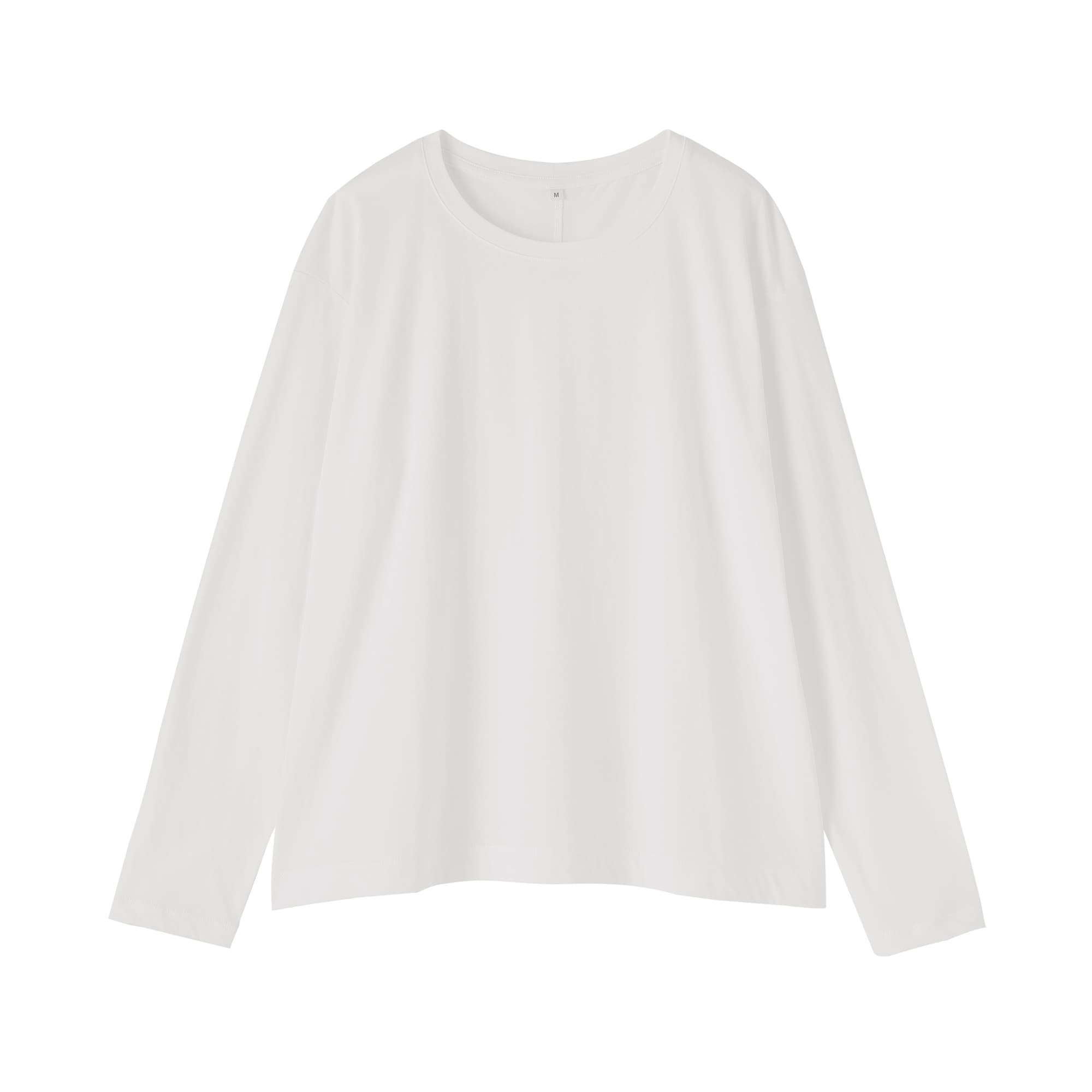 婦人　コットン天竺リラックス長袖Ｔシャツ