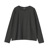 婦人　コットン天竺リラックス長袖Ｔシャツ