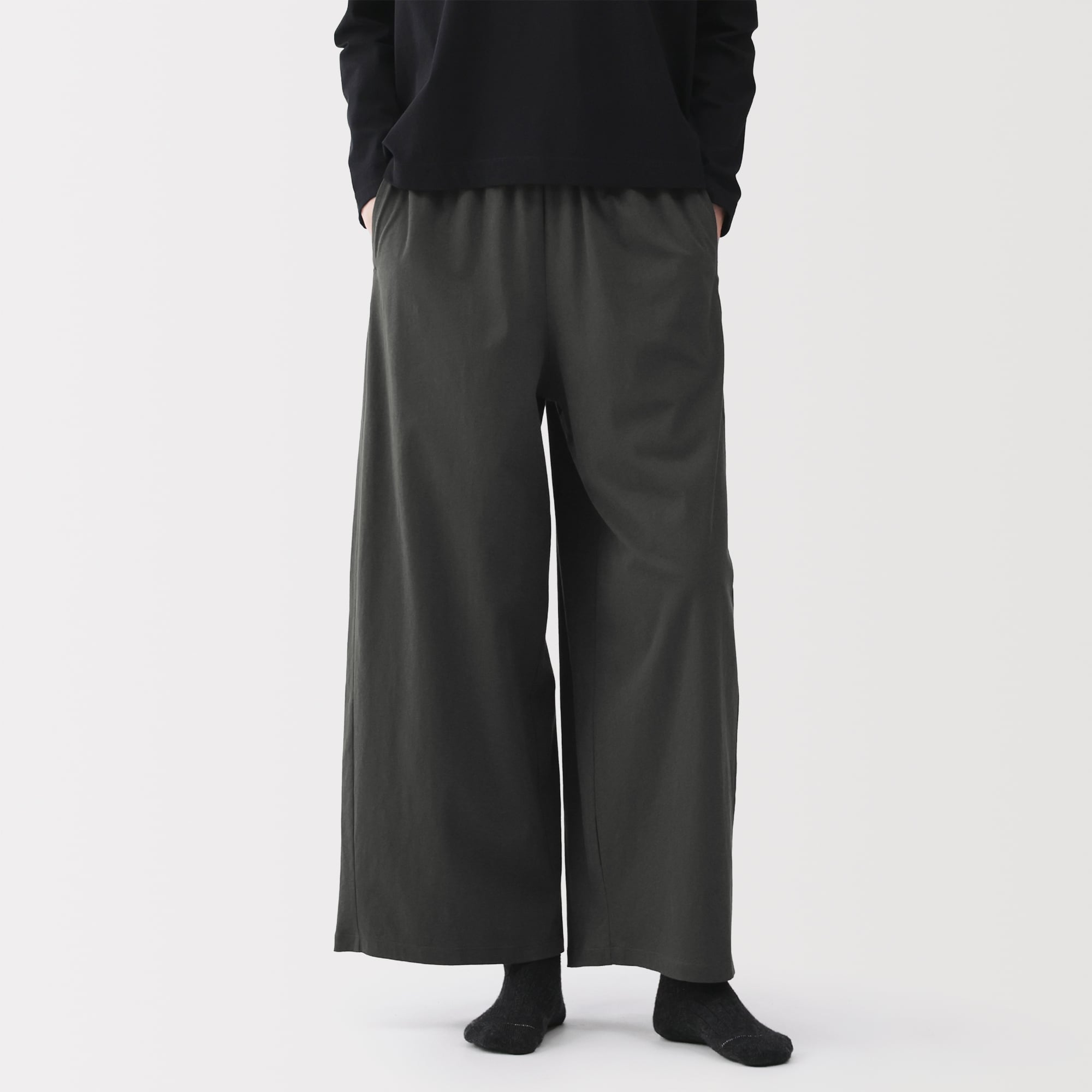 婦人　コットン天竺リラックスイージーパンツ