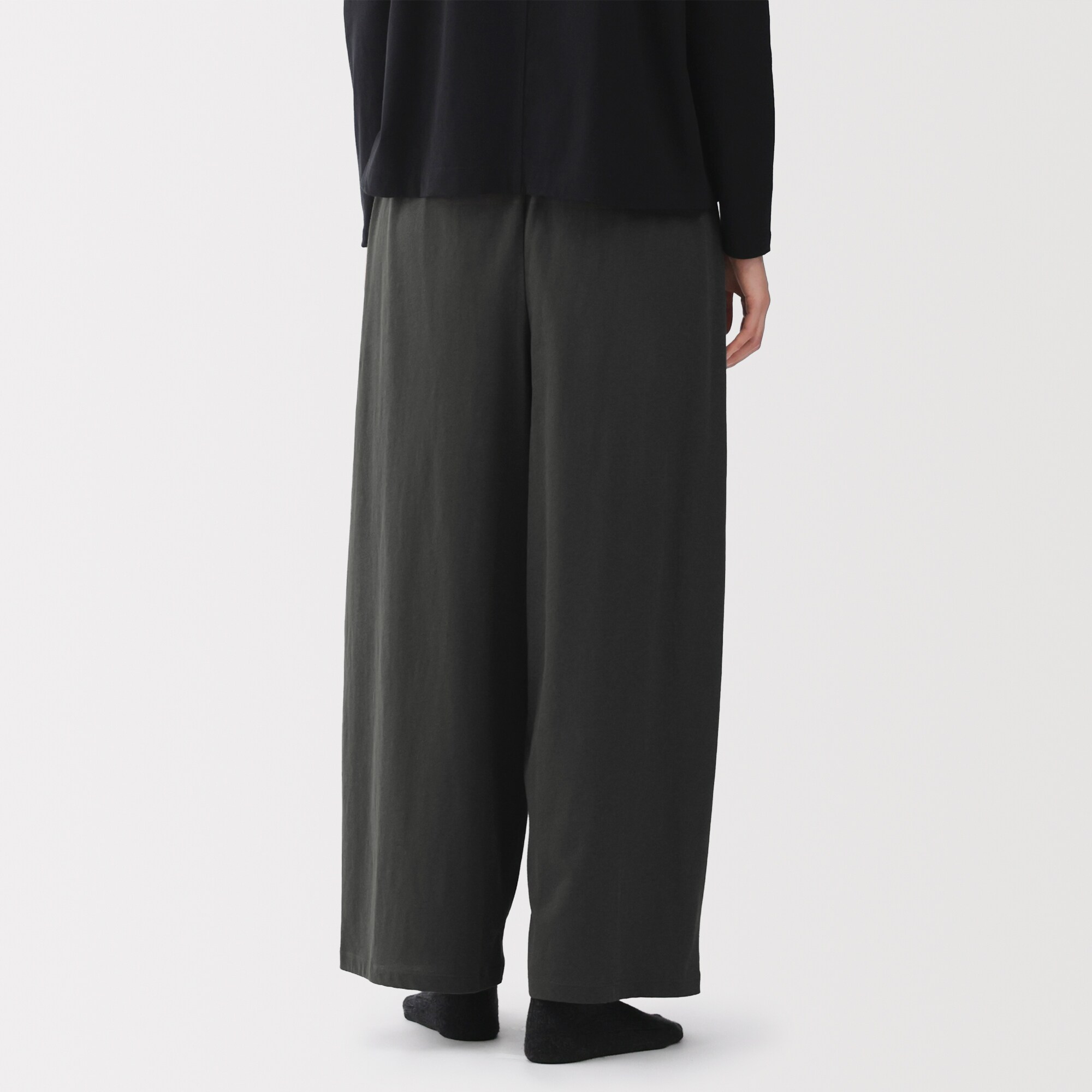 婦人　コットン天竺リラックスイージーパンツ