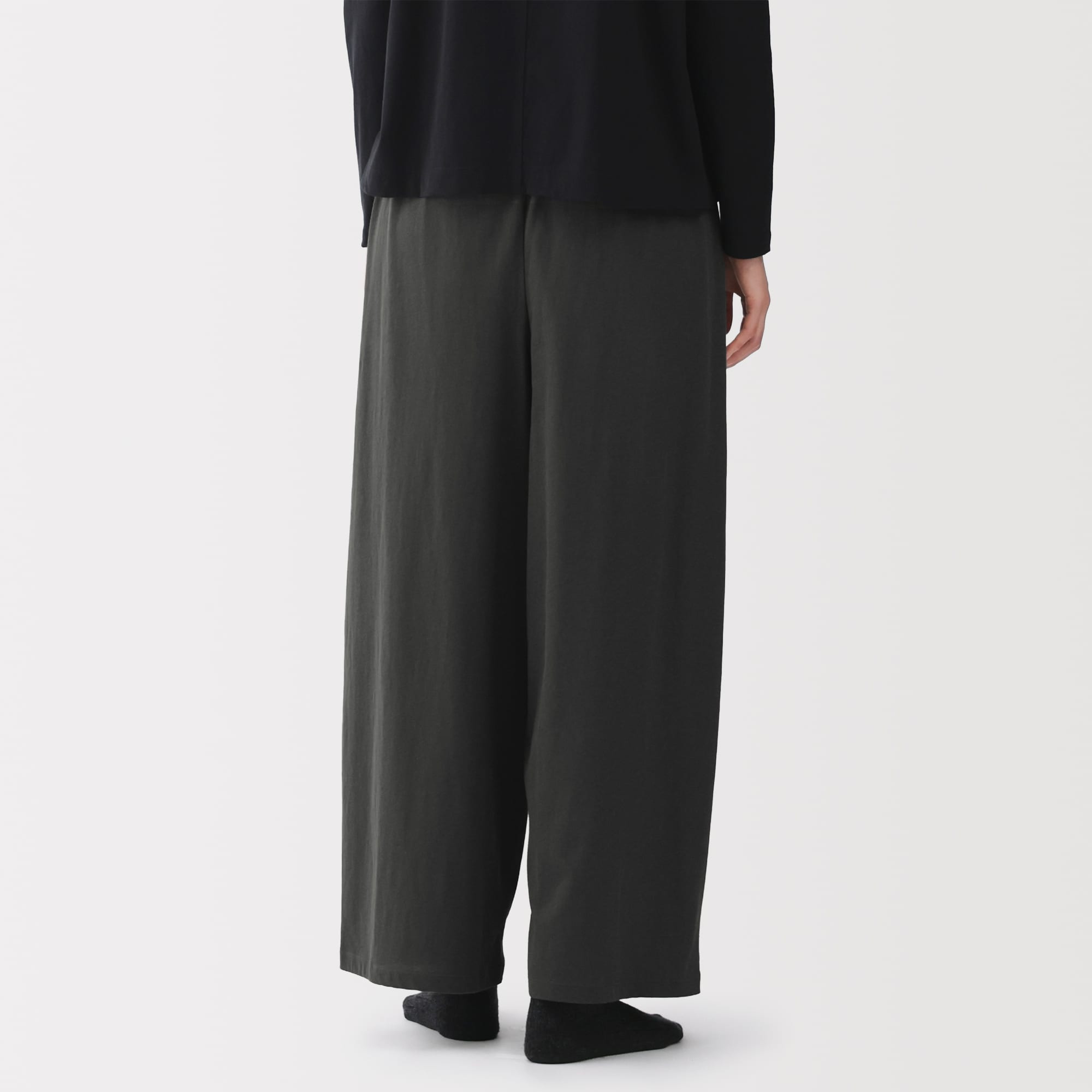 婦人　コットン天竺リラックスイージーパンツ