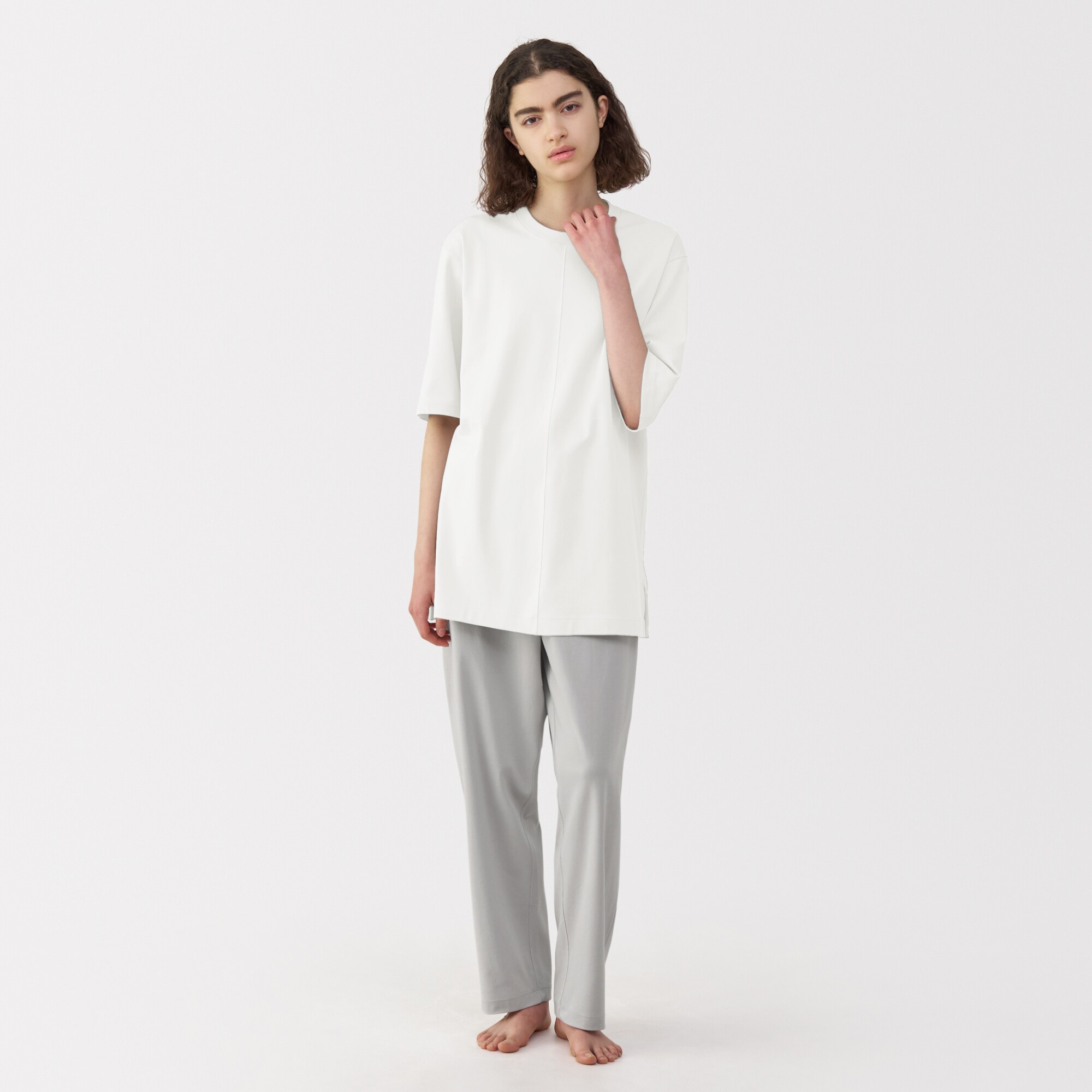 男女兼用　スムースジャージー半袖プルオーバー