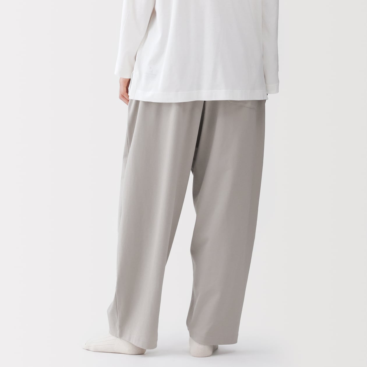 男女兼用　スムースジャージーイージーパンツ