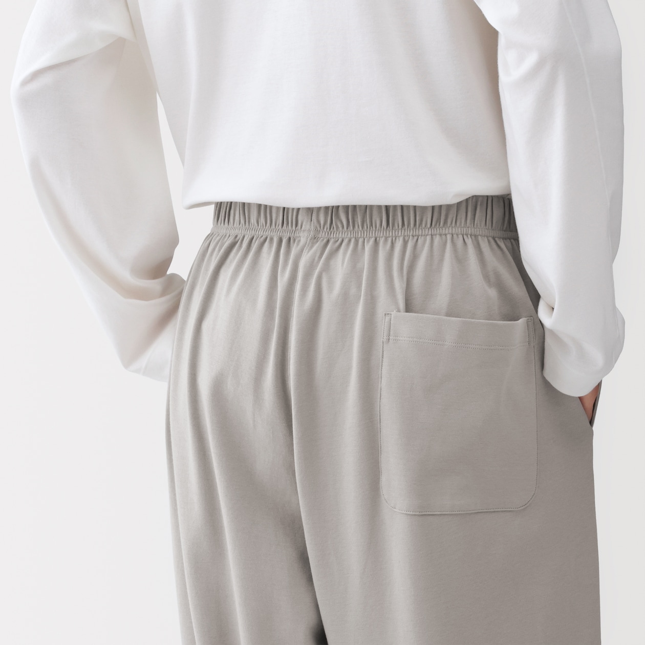 男女兼用　スムースジャージーイージーパンツ