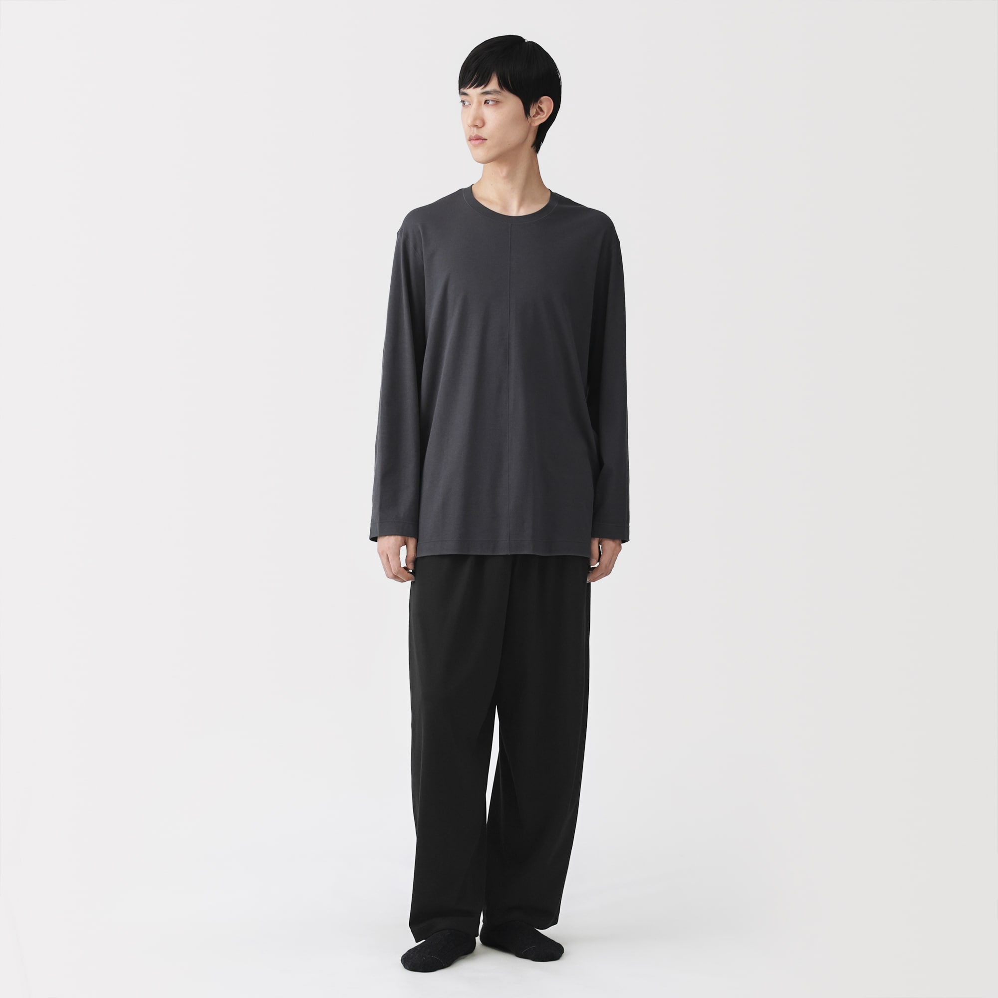 男女兼用　スムースジャージーイージーパンツ