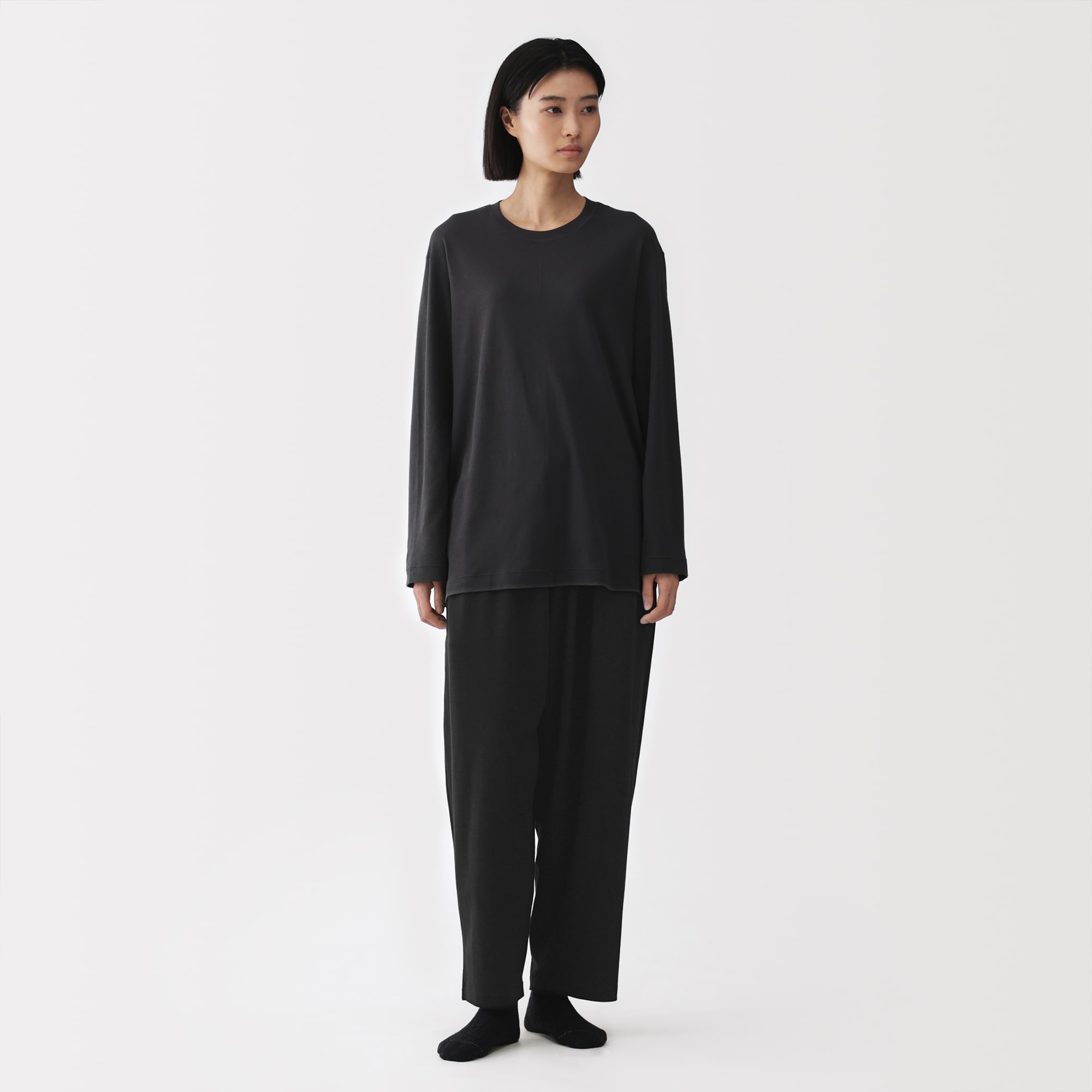 男女兼用　スムースジャージーイージーパンツ