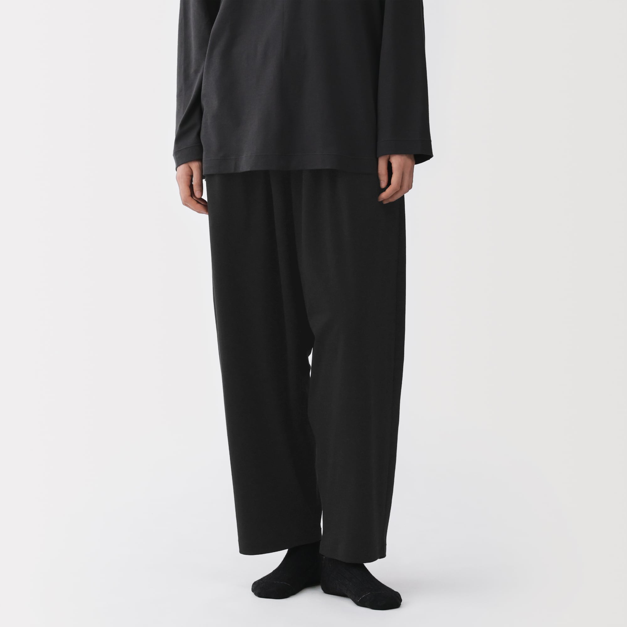 男女兼用　スムースジャージーイージーパンツ