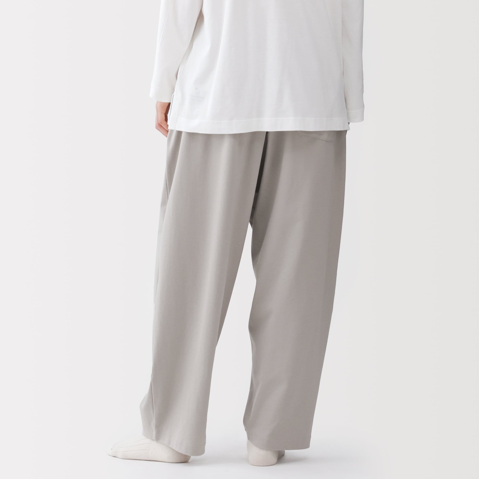 男女兼用　スムースジャージーイージーパンツ