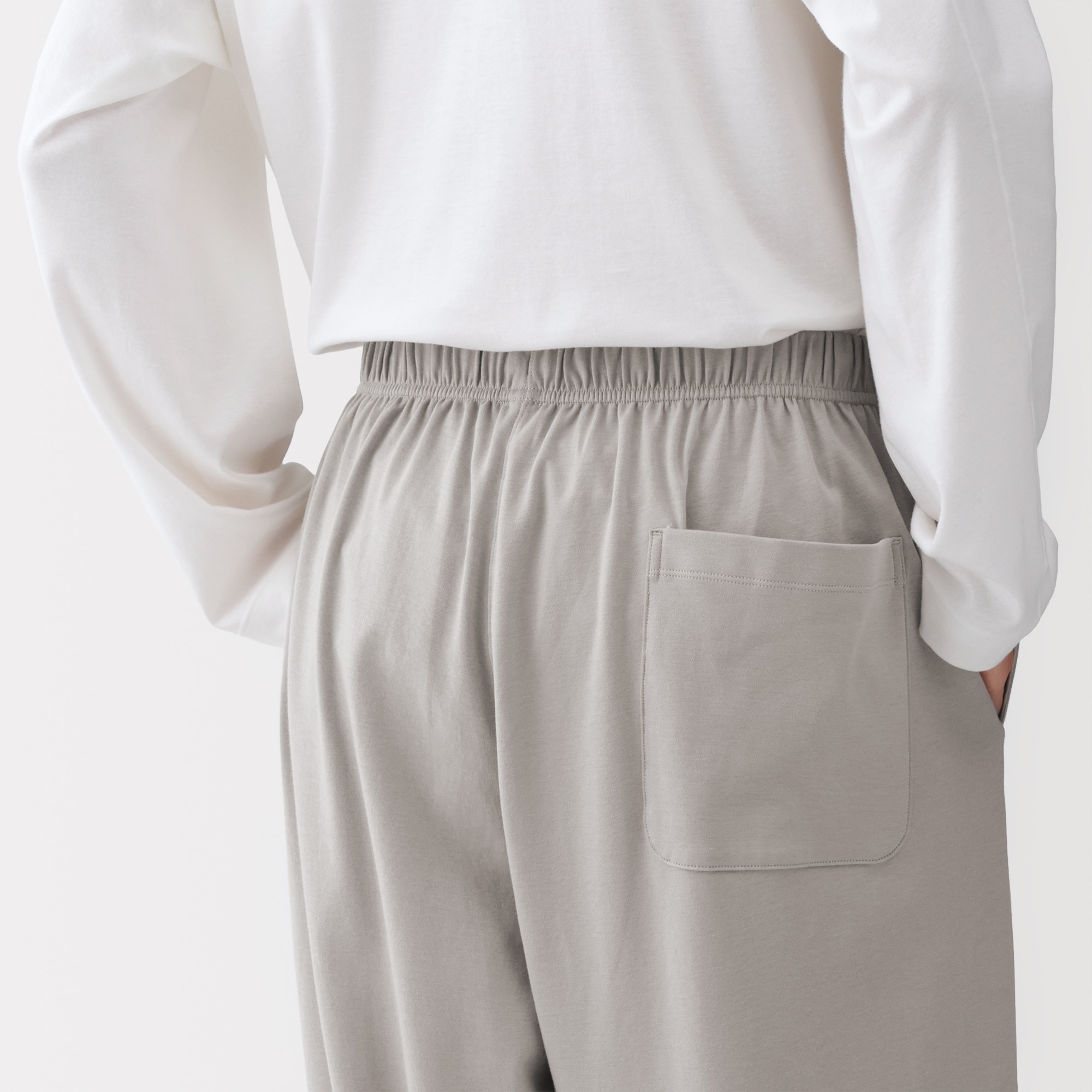 男女兼用　スムースジャージーイージーパンツ