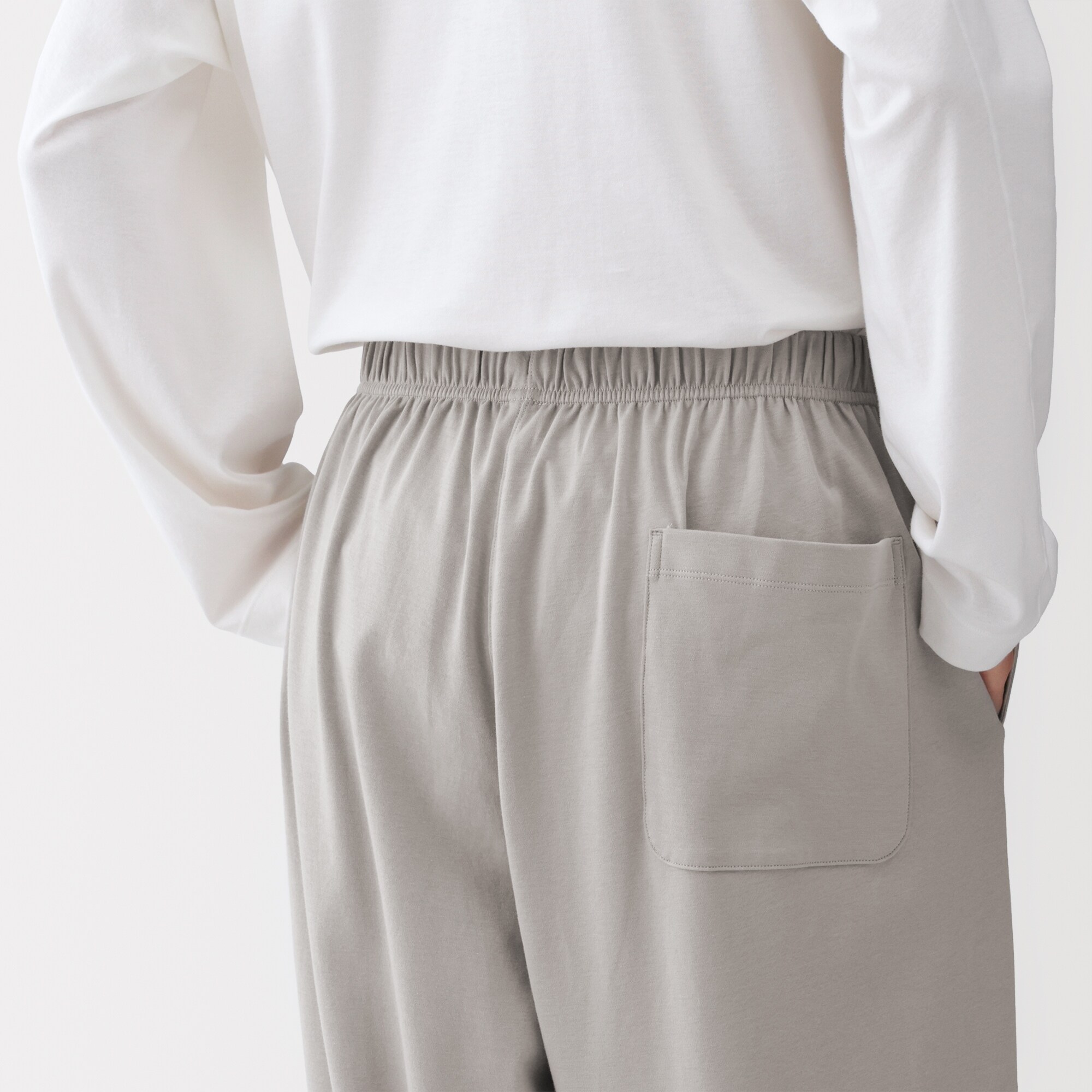 男女兼用　スムースジャージーイージーパンツ