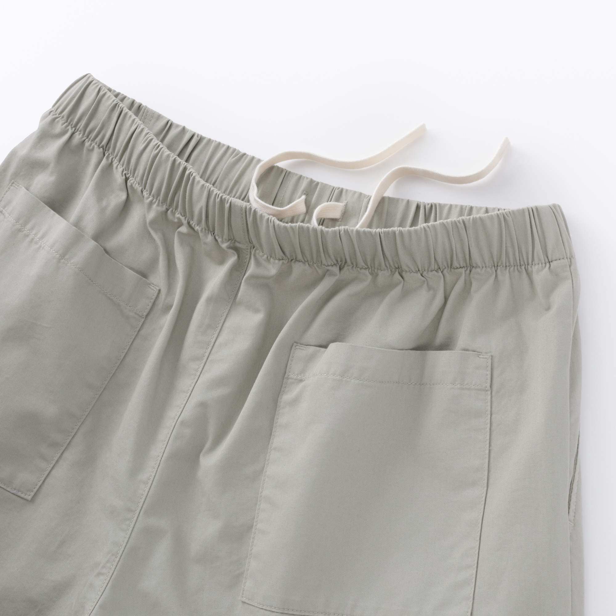 紳士　洗いざらしコットンイージーパンツ