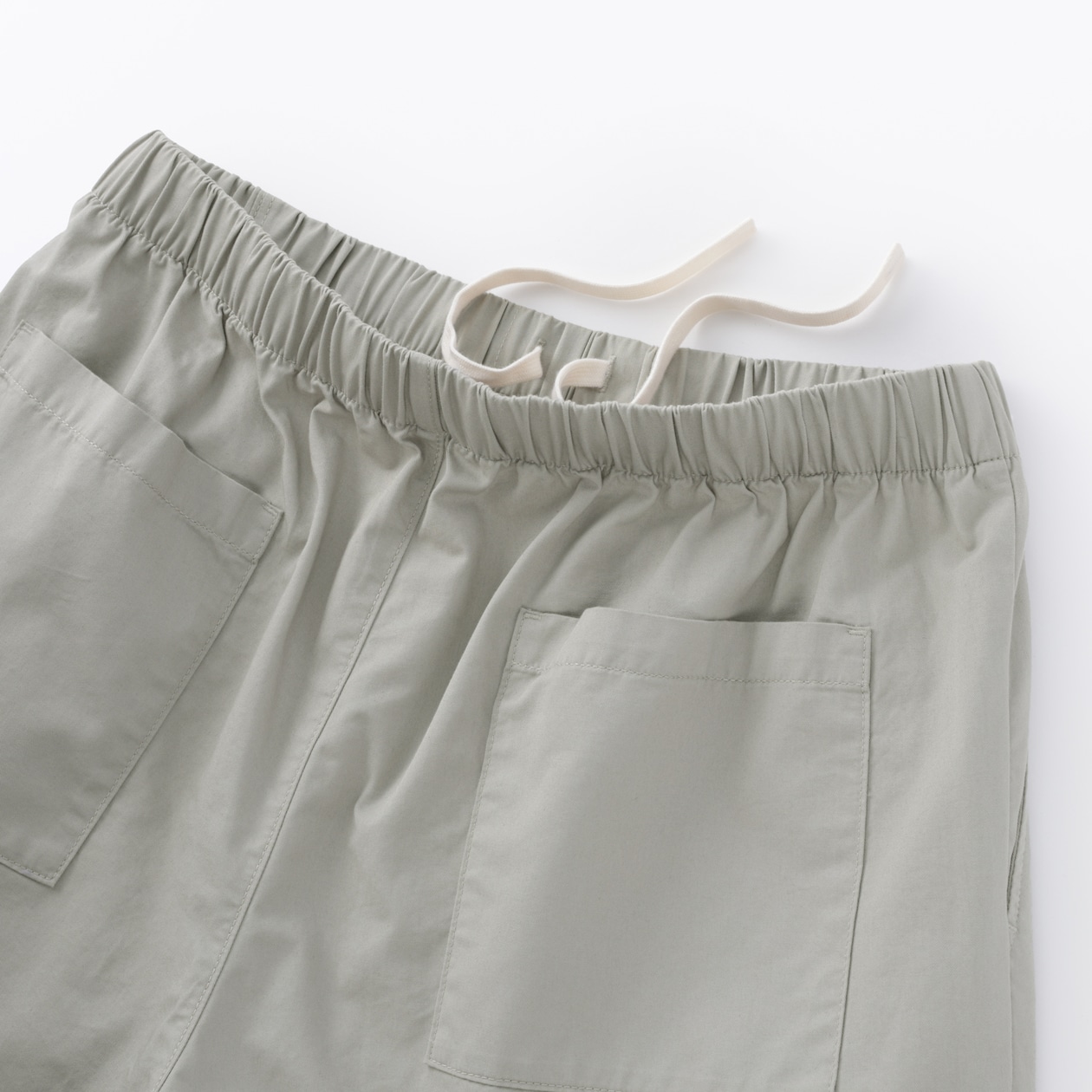 紳士　洗いざらしコットンイージーパンツ