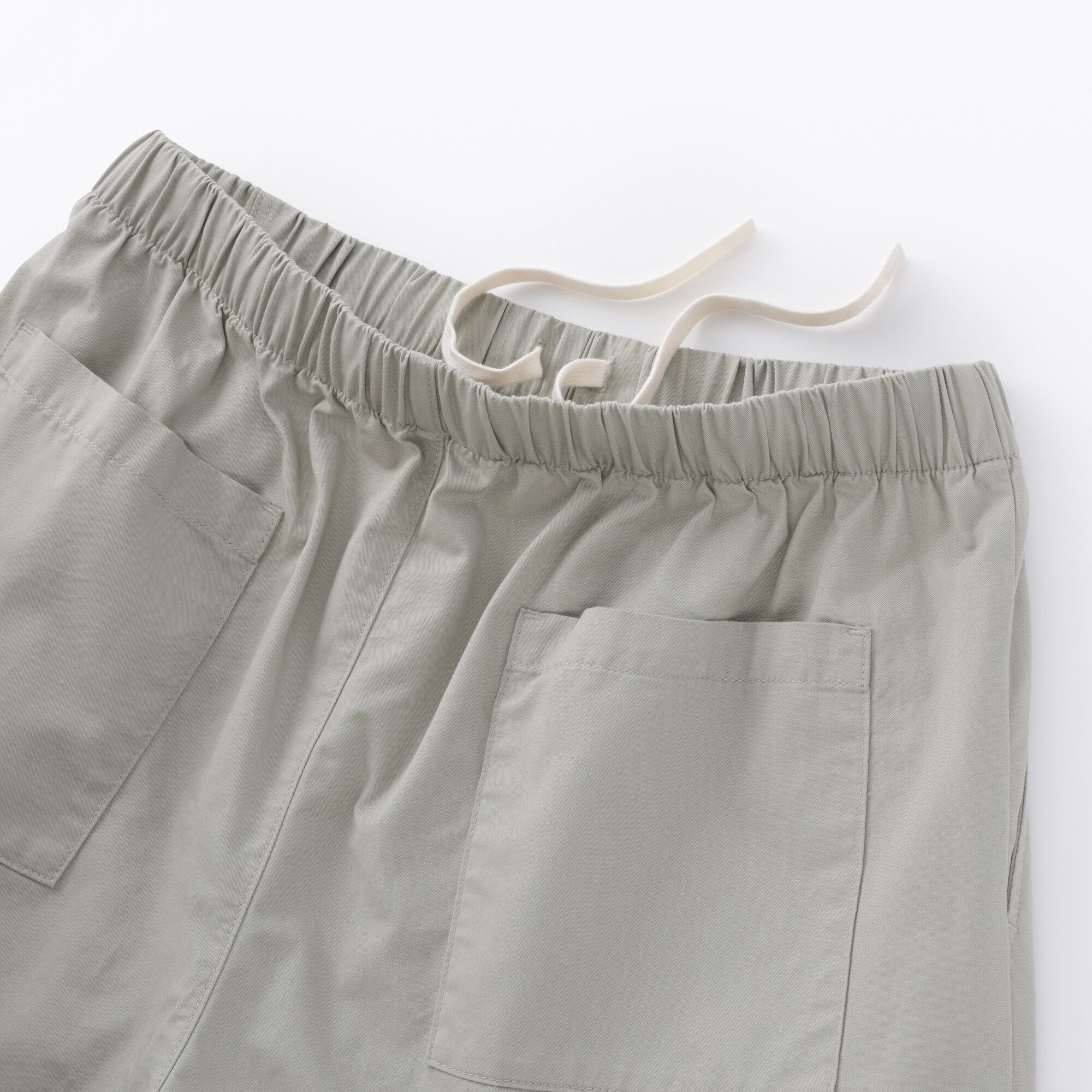 紳士　洗いざらしコットンイージーパンツ