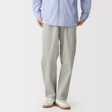 紳士　洗いざらしコットンイージーパンツ